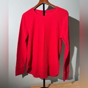 Old Navy Red Waffle Knit Top